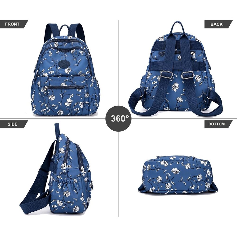Lightweight Water-Resistant Mini Backpack - Funct… - image 3